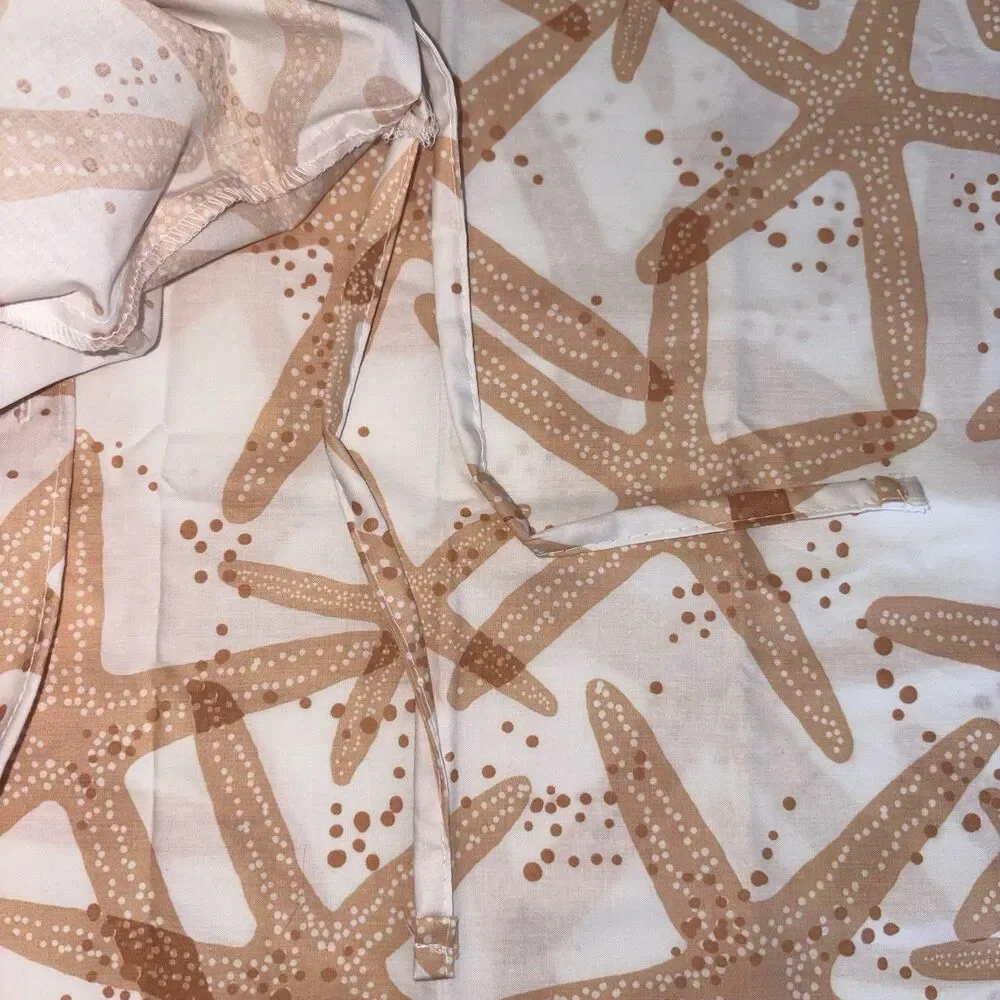 The Company Store Duvet Cover Starfish Print Beachy Lake Shore Size Twin XL NEW